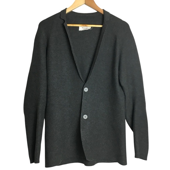 Ministry of Supply  3D Print Knit Blazer Unisex Medium Slate Grey - Picture 1 of 16